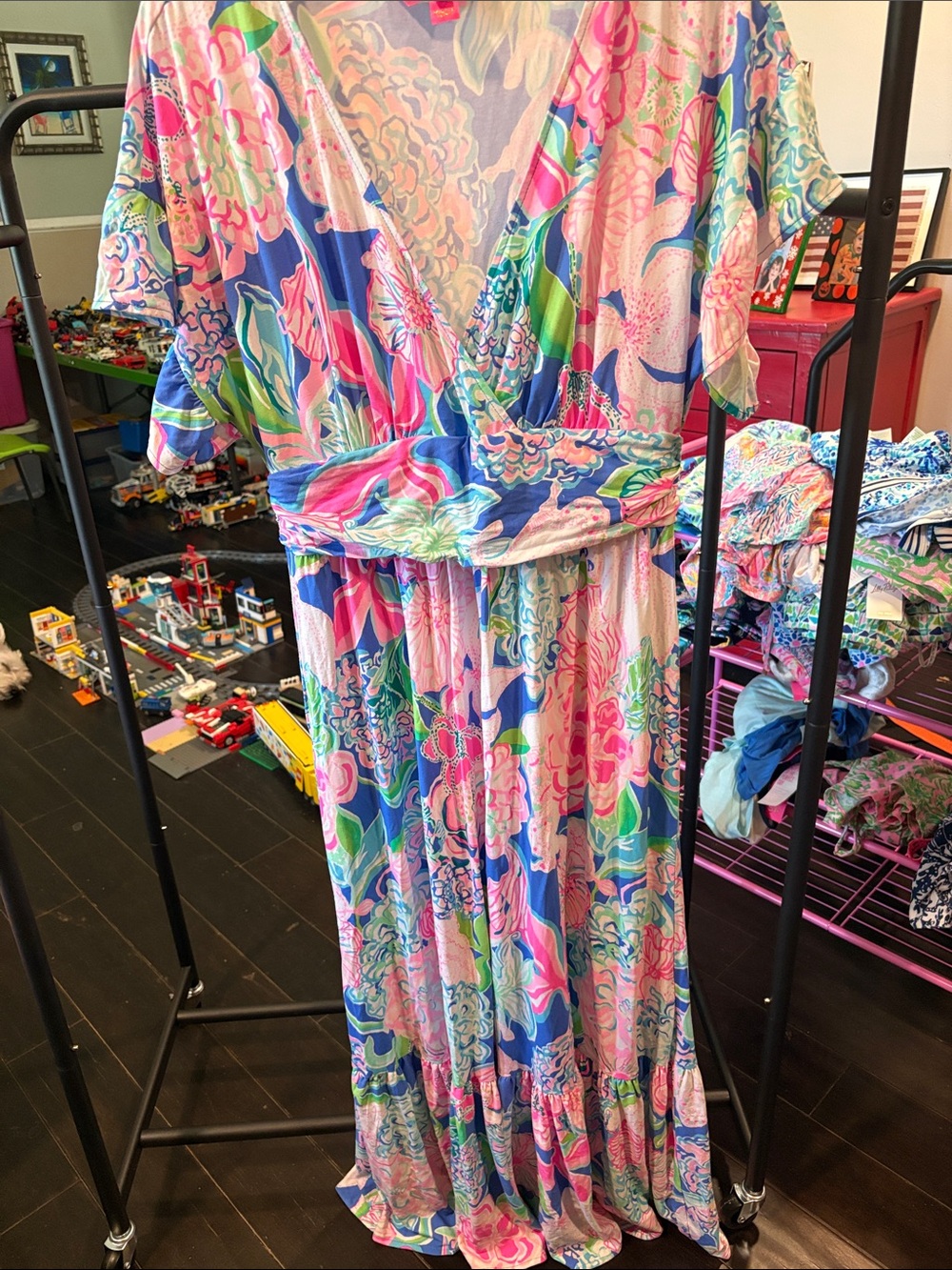 Lilly Pulitzer Pastel Floral Dress in Lavender, Pink & Aqua